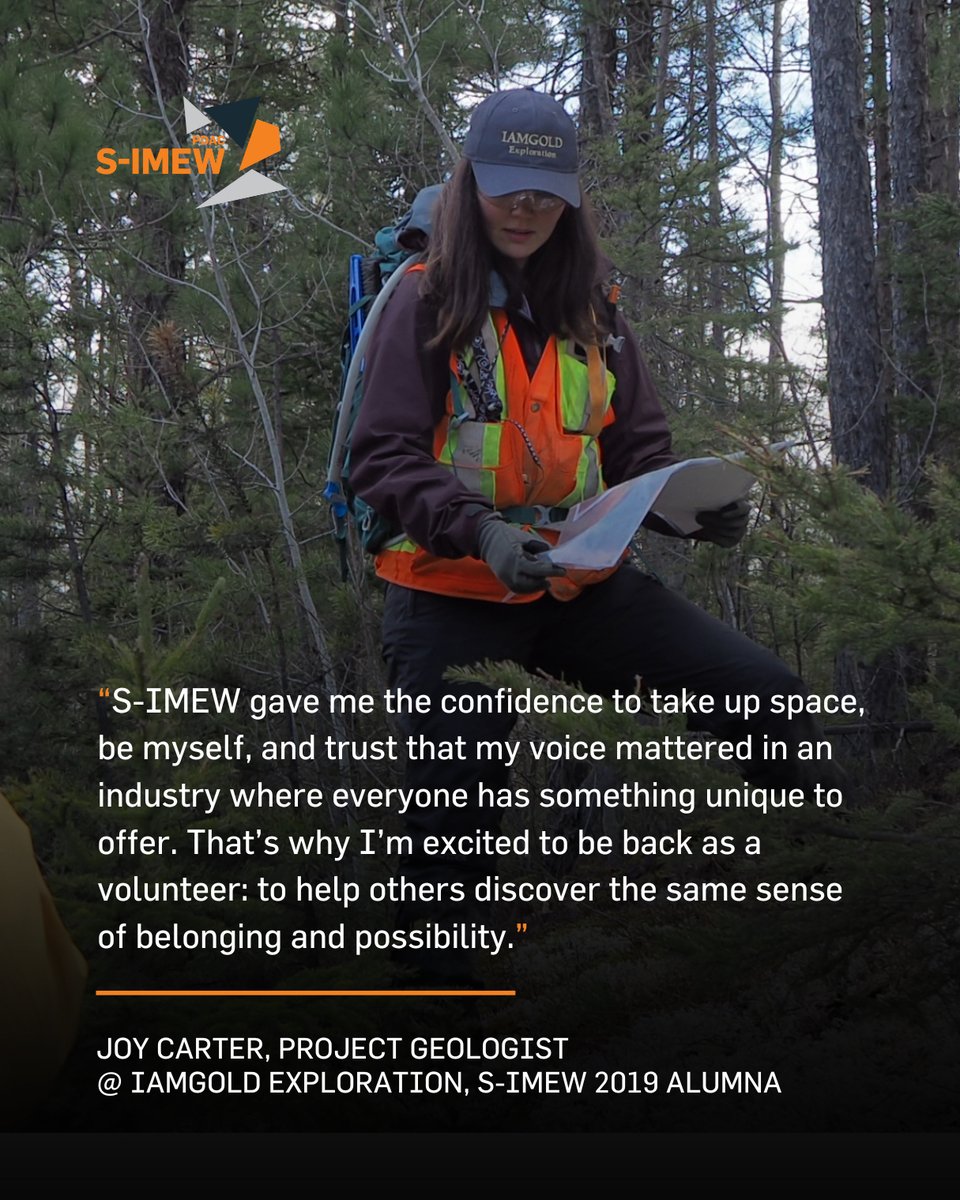 Joy Carter participated in S-IMEW as a student in 2019. and today returns as a group leader for Exploration Mapping Day.

Seeing alumni return as mentors is a powerful reminder of the community S-IMEW builds — and the impact it continues to have.