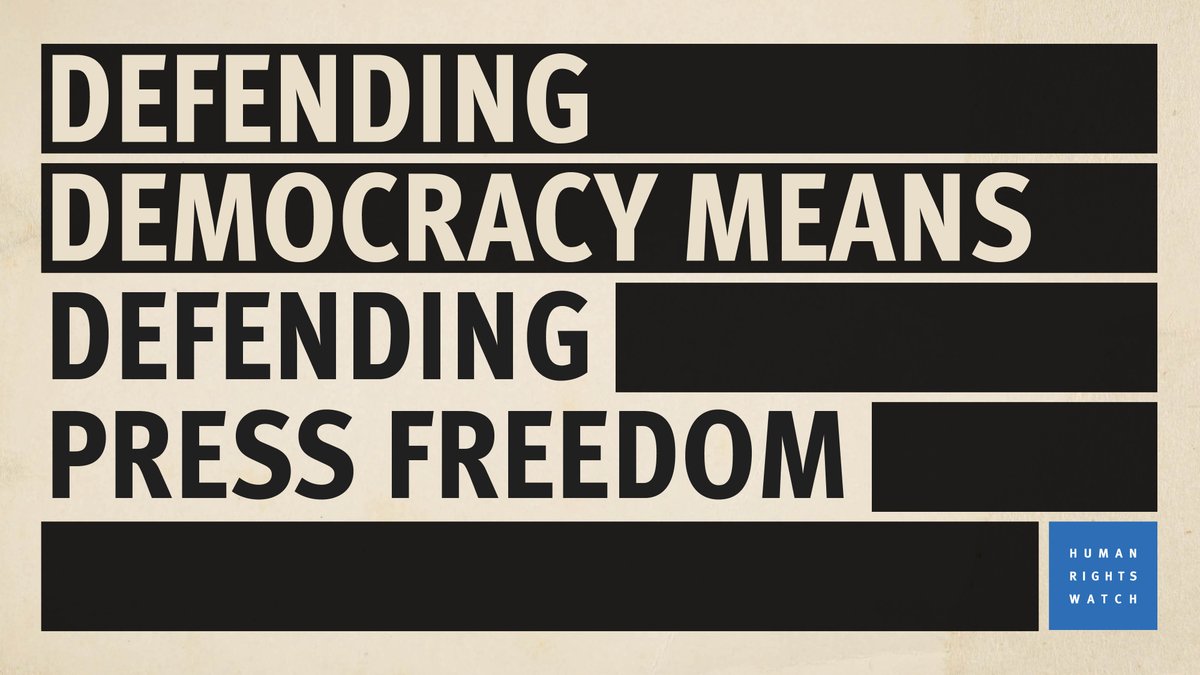 Access to information is a critical human right. When you undermine press freedom, you undermine democracy. #WorldPressFreedomDay
