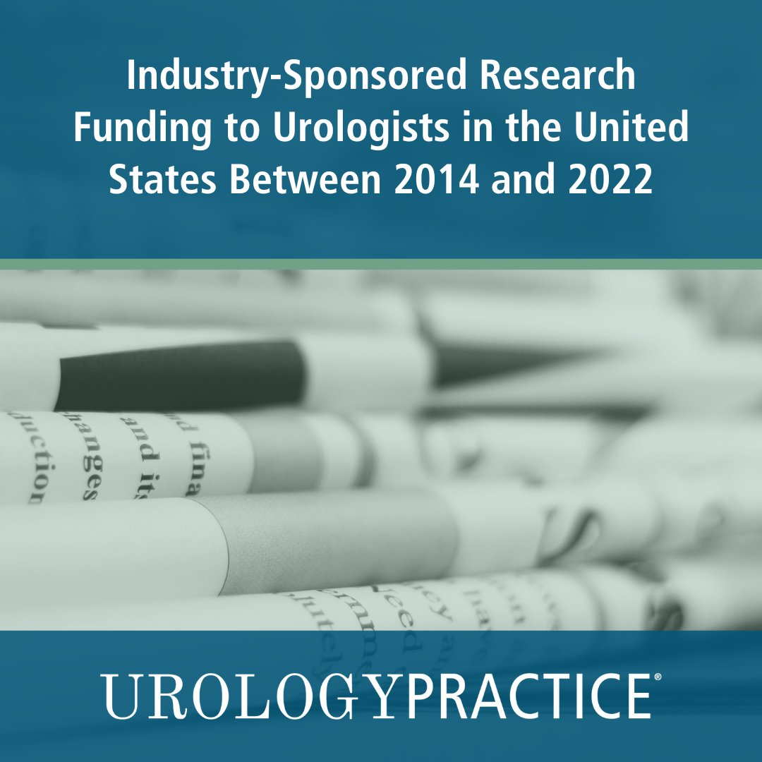 Industry-Sponsored Research Funding to Urologists in the United States Between 2014 and 2022

read the full article here! 👉 bit.ly/42IPKml
#AUA #Urology #AUAmembers