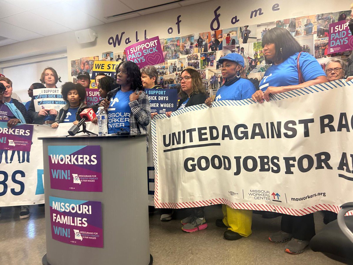 moworkerscenter's tweet image. 💥BREAKING💥 After a huge rally in KC, hundreds of St. Louis @amazon warehouse workers, @mojwj and community allies, and #PropA #MOleg champs are raising our voices out here to keep the #MayDay celebration going and protect our #PaidSickDays! 

#MOworkers
