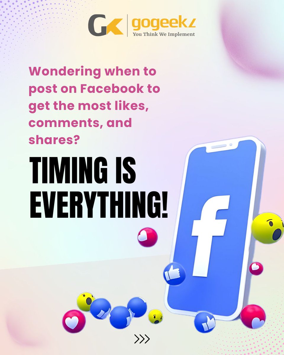 GoGeekz's tweet image. Struggling to get likes, comments, and shares on your Facebook posts?
The secret sauce is not just what you post — it’s WHEN you post! ⏰
#socialmediatipsandtricks #facebookmarketing #besttime #socialmediaengagement #timingiseverything #facebookstrategy #contentmarketingtips