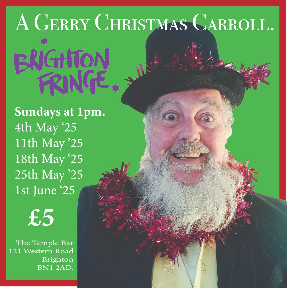 gerryccarroll's tweet image. Tomorrow! My reading of A Christmas Carol! Get in the Christmas spirit early.
#lhcomedy #brightonfringe #sundayfringe
