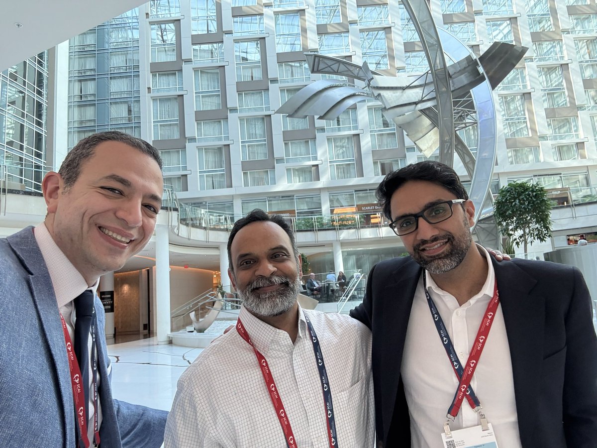 Louai Razzouk, MD MPH (@louairazzouk) on Twitter photo Thanks to the <a href="/SCAI/">SCAI</a> 2025 organizers for a great meeting. Congrats to <a href="/BinitaShahMD/">Binita Shah</a> for being Program Chair, and to <a href="/SrihariNaiduMD/">Srihari S. Naidu, MD</a> for starting presidency!
Wonderful catching up w <a href="/nyulangone/">NYU Langone Health</a> friends, former graduates and colleagues from across the globe!
<a href="/SVRaoMD/">Sunil V. Rao</a> <a href="/ziadalinyc/">Ziad Ali</a> Thanks to the <a href="/SCAI/">SCAI</a> 2025 organizers for a great meeting. Congrats to <a href="/BinitaShahMD/">Binita Shah</a> for being Program Chair, and to <a href="/SrihariNaiduMD/">Srihari S. Naidu, MD</a> for starting presidency!
Wonderful catching up w <a href="/nyulangone/">NYU Langone Health</a> friends, former graduates and colleagues from across the globe!
<a href="/SVRaoMD/">Sunil V. Rao</a> <a href="/ziadalinyc/">Ziad Ali</a>