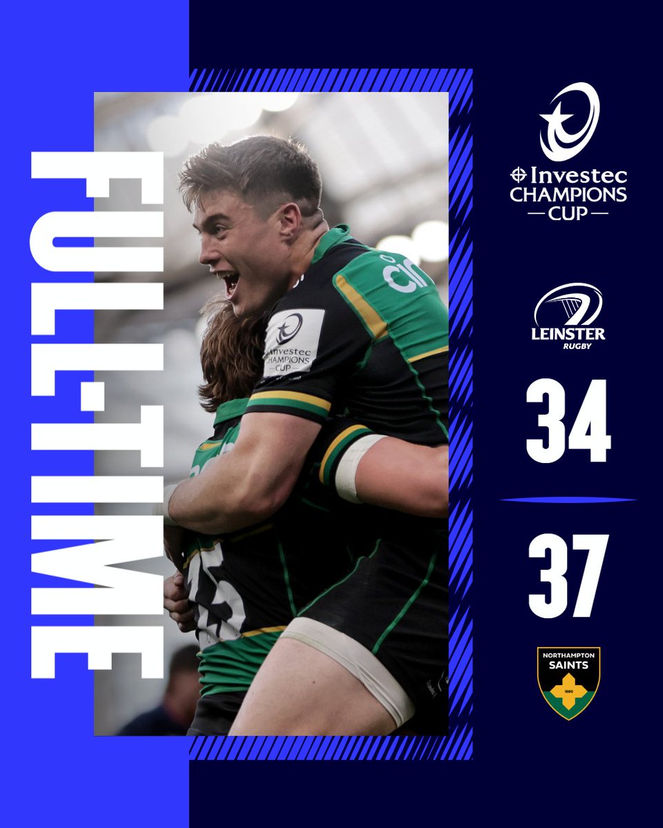 Investec Champions Cup (@championscup) on Twitter photo BY THE TIGHTEST OF MARGINS 😱
<a href="/SaintsRugby/">Northampton Saints 😇</a> are the first team into the #InvestecChampionsCup Final 👊
Get your tickets to Cardiff now ➡️ bit.ly/3QWIYTC BY THE TIGHTEST OF MARGINS 😱
<a href="/SaintsRugby/">Northampton Saints 😇</a> are the first team into the #InvestecChampionsCup Final 👊
Get your tickets to Cardiff now ➡️ bit.ly/3QWIYTC