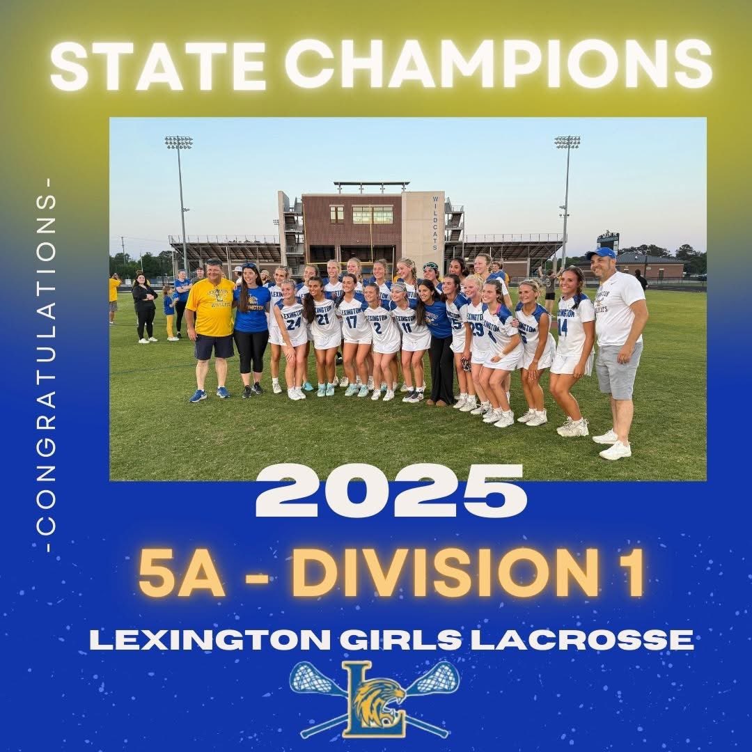 STATE CHAMPIONS!!!! 💙💛💙💛 Lexington Girls Lacrosse wins 12-7 to claim their first state title in school history!!!! CONGRATULATIONS!!!!!! GO WILDCATS! #haiLtothee25 #LexingtonOne