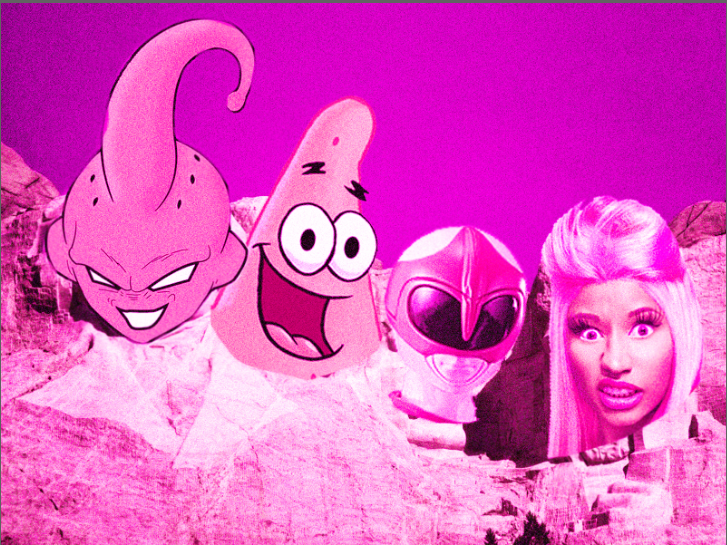 The Pink Mount Rushmore