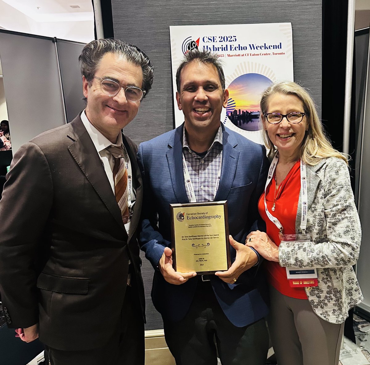 Sharon Mulvagh MD FRCPC FASE FACC (@heartdocsharon) on Twitter photo Congratulations 👏👏👏👏to <a href="/drsabede/">Dr Sabe De</a> on receiving the inaugural Dr Tony Sanfilippo <a href="/CSEchoCa/">Canadian Society of Echocardiography</a> Mentorship Award at #CSEcho2025 - so proud and honoured to be Sabe's "Echo-Mom" 😊
<a href="/IgalSebag/">Igal A. Sebag</a> <a href="/amerjohri/">Amer Johri</a> <a href="/SCC_CCS/">CCS</a> #EchoFirst <a href="/ASE360/">American Society of Echocardiography</a> Congratulations 👏👏👏👏to <a href="/drsabede/">Dr Sabe De</a> on receiving the inaugural Dr Tony Sanfilippo <a href="/CSEchoCa/">Canadian Society of Echocardiography</a> Mentorship Award at #CSEcho2025 - so proud and honoured to be Sabe's "Echo-Mom" 😊
<a href="/IgalSebag/">Igal A. Sebag</a> <a href="/amerjohri/">Amer Johri</a> <a href="/SCC_CCS/">CCS</a> #EchoFirst <a href="/ASE360/">American Society of Echocardiography</a>