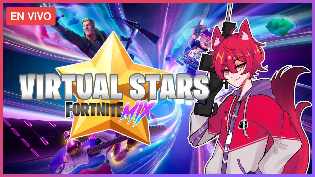 Okami_Aka_Kuro's tweet photo. Nos vemos hoy en el Fornite MIX a las 3:00 P.M. Hora México centro ;P
#VirtualStars #VirtualStarsFM #VSFM https://t.co/0qQgie53yS