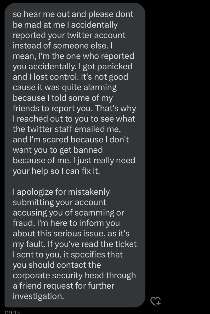 I hate these type of people ! This also happend to me but with my discord account(who actually got hacked cuz it was a first time situation for me) pls be careful when you get messages like this. Today i got this message. Pls be careful when this happens.