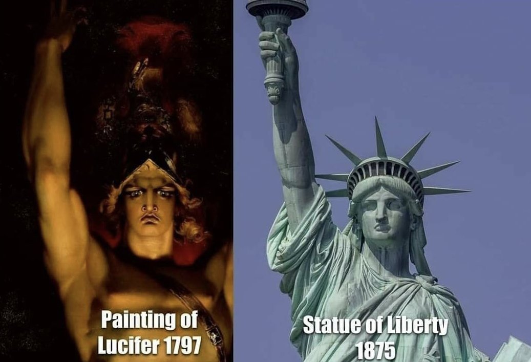 "Cuando la raza humana aprenda a leer el lenguaje del simbolismo, un gran velo caerá de los ojos de los hombres." - Manly P. Hall

Un hilo sobre los rituales del simbolismo, oculto a plena vista: 🧵

1. Homenaje Luciferino