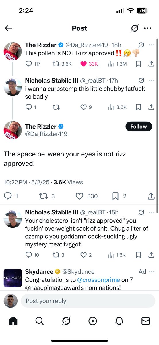 BagRoomGuys's tweet photo. The bird app remains undefeated @Da_Rizzler419 https://t.co/bAL04EKNTx