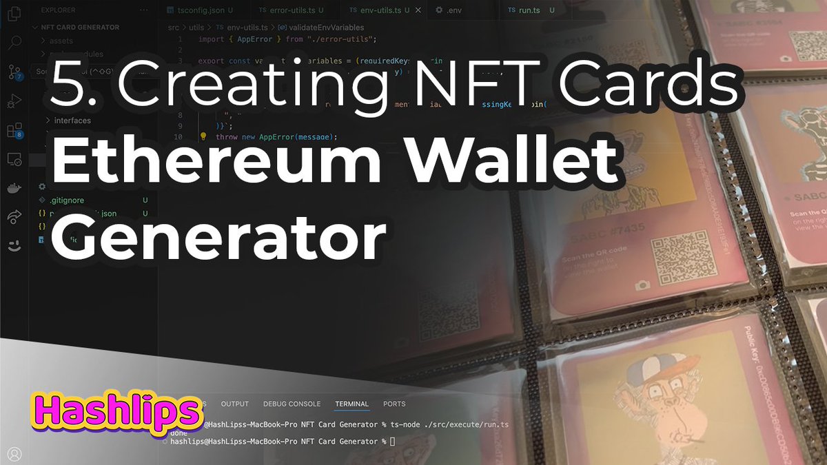 Creating NFT Cards - Ethereum Wallet Generator youtu.be/OjuHQaLPVpE?si…
