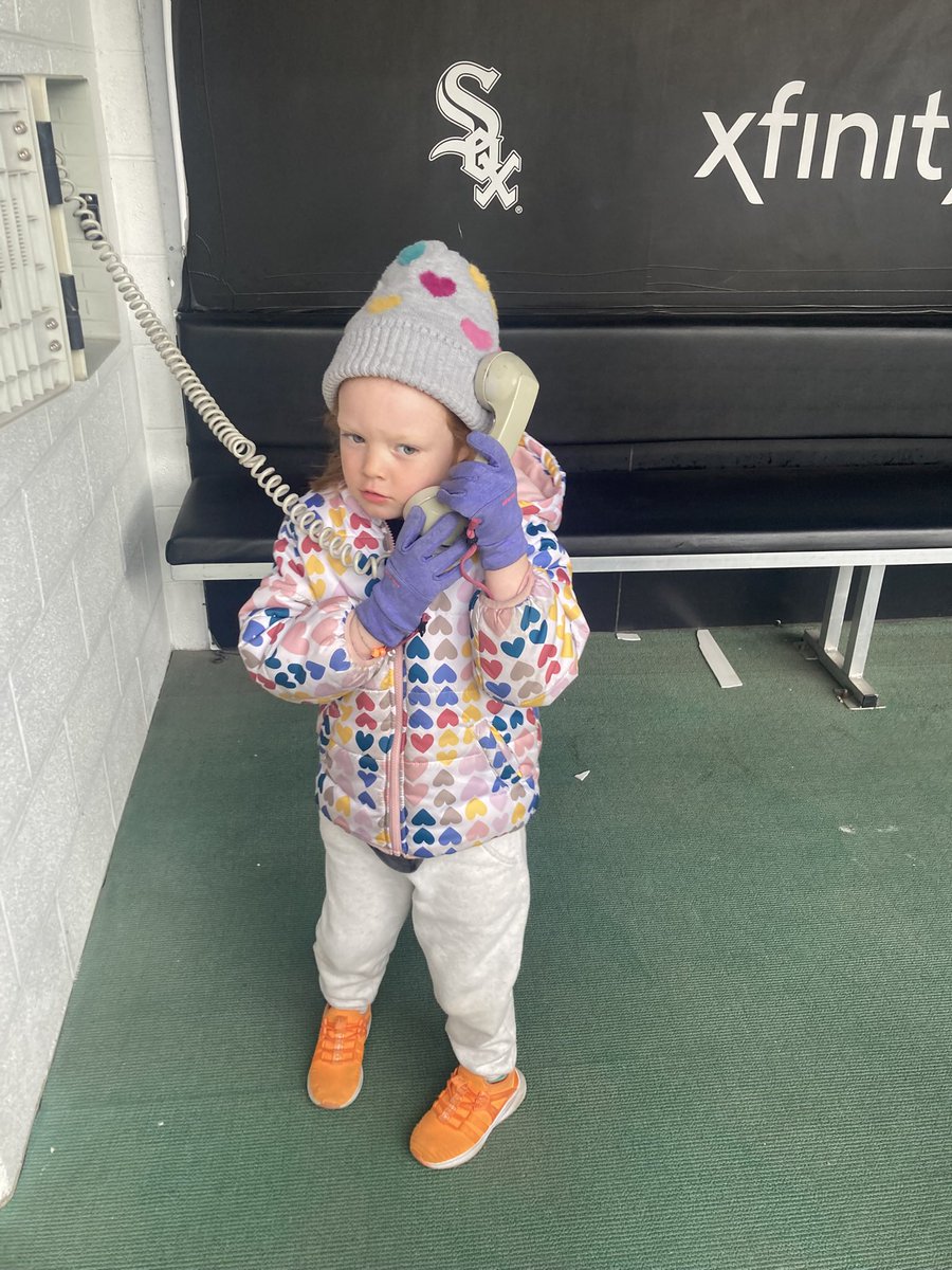 tracyswartz's tweet image. Sloane would like to speak to a manager! The @whitesox removed the phone in the kids area.

And the switch in Kids Club registration to a digital format is creating monster lines even as not many people here …

But at least the baseball is good?