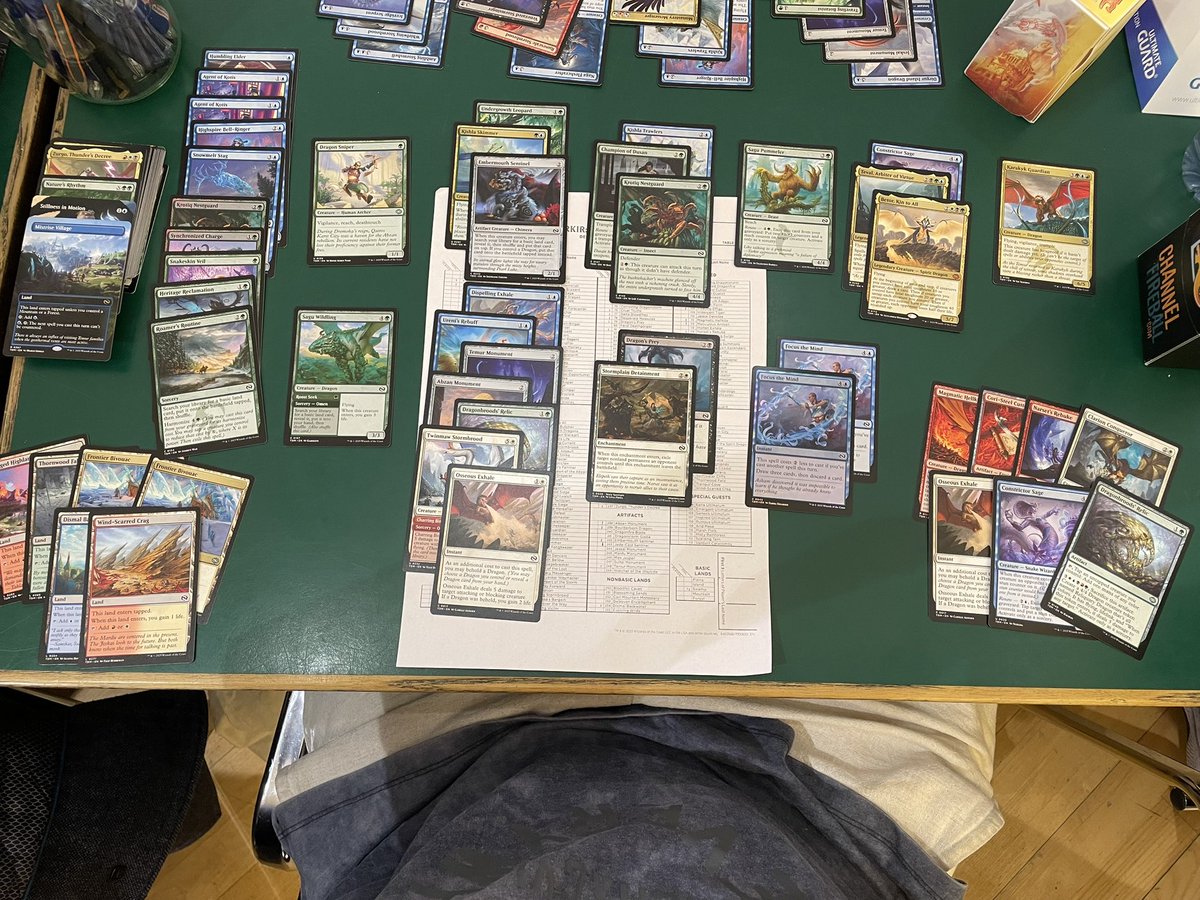 OscarCMTG's tweet photo. Won my local sealed RCQ today, format still goated! 🐐 5c sealed, gw best archetype draft 🫡 Glad to q, sad it’s in 6 months 😔 Sealed deck was a tough build imo, any suggestions? 🤔 https://t.co/GBqVeoni2B