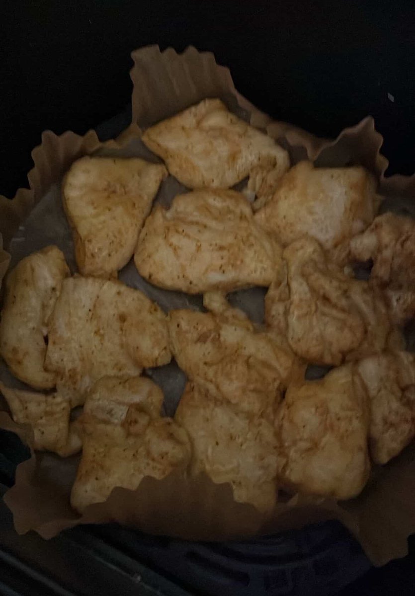 twopriest's tweet image. does this chicken look dry to y’all?