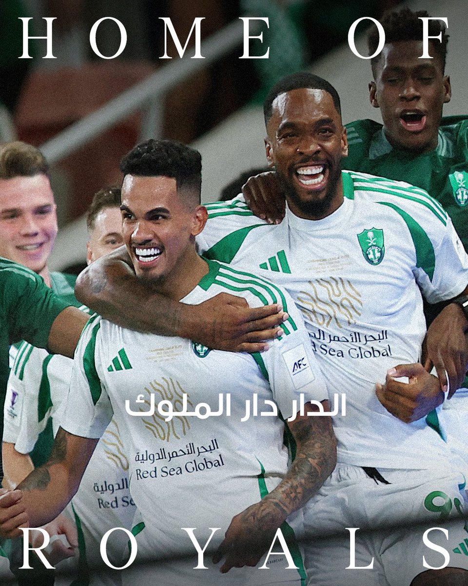 adidas Football (@adidasfootball) on Twitter photo royal by name. champs by game 💚👑
👑💚 ملوك بالإسم.. أساطير باللعب.
<a href="/ALAHLI_FC/">النادي الأهلي السعودي</a> royal by name. champs by game 💚👑
👑💚 ملوك بالإسم.. أساطير باللعب.
<a href="/ALAHLI_FC/">النادي الأهلي السعودي</a>