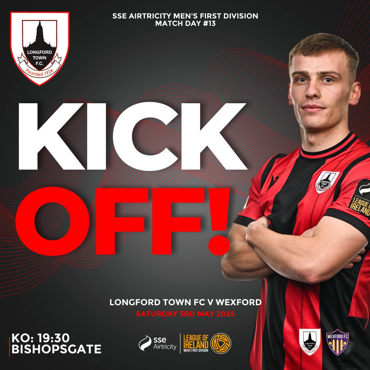 ⏱1' - We're underway here in Bishopsgate!
 
Follow live updates here or watch LIVE on #LOITV.📺

Longford Town 0-0 Wexford

#Town2025 | #CmonDeTown | 🔴⚫