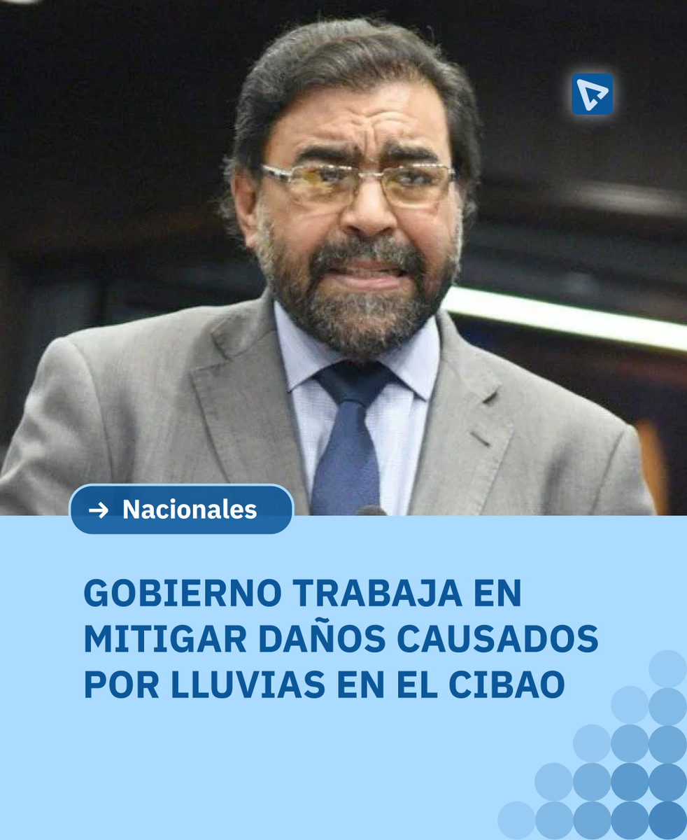 elavancemedia's tweet image. El director ejecutivo del INDRHI, Olmedo Caba Romano, informó este sábado que el Gobierno, en colaboración con el MOPC, está trabajando de manera activa para atender a las provincias del Cibao afectadas por las intensas lluvias de los últimos días.

#elavance #climard