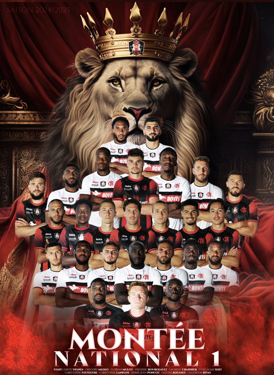 🔥 𝐎𝐍 𝐄𝐒𝐓 𝐍𝐀𝐀𝐀𝐀𝐀𝐀𝐀𝐀𝐀𝐀𝐀𝐓𝐈𝐎𝐍𝐀𝐋 𝟏

Quel bonheur, quel JOIE !!! 🤩

MERCI LES LIONS, MERCI FLEURY, MERCI LE 91 ! 

ON Y VA TOUS ENSEMBLE 🔴⚫️