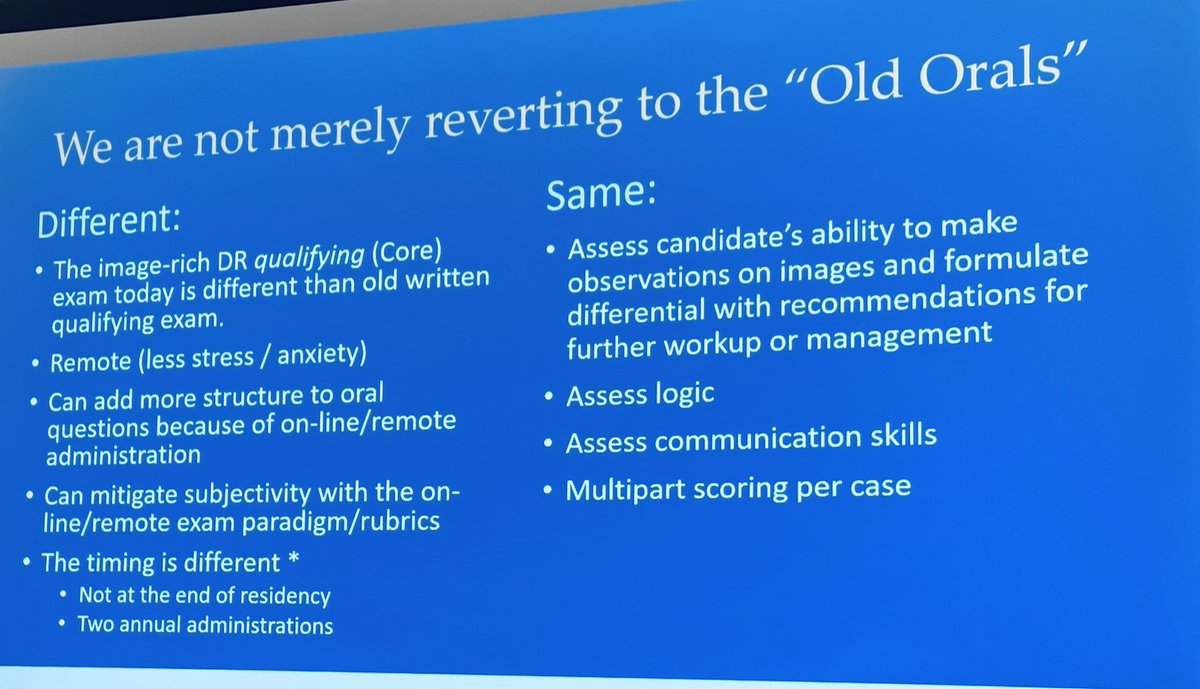 More about the new oral exam from <a href="/brentwagner99/">Brent Wagner</a> 

#ACR2025 #ACRYPS