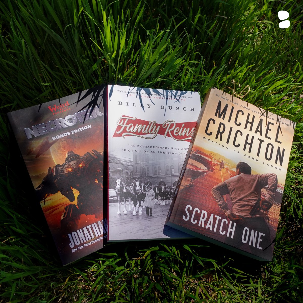 BlackstoneAudio's tweet photo. 🌿📚Whether you’re chasing thrills, exploring galaxies, or nose-diving into nonfiction, get ready for the great outdoors with 3 Blackstone books re-releasing in #paperback in 3 days on 5/6:
#SCRATCHONE by @CrichtonBooks
#FAMILYREINS by @BillyBusch7
#NECROTEK by @JonathanMaberry https://t.co/8PWqUEjJMQ