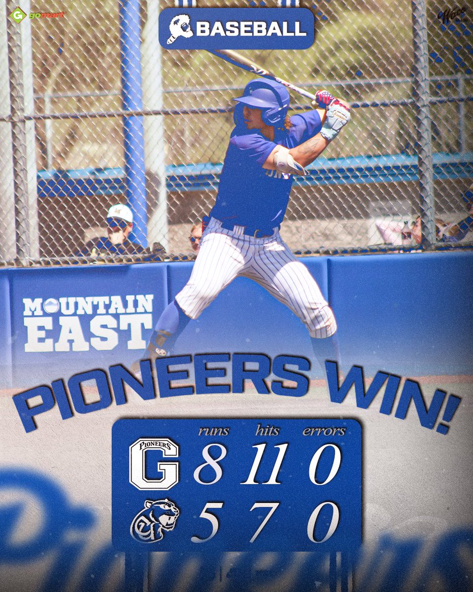 𝐏𝐈𝐎𝐍𝐄𝐄𝐑𝐒 𝐖𝐈𝐍!

🖐️ runs in the 6th lead us to an important series-opening win!

#GoPioneers