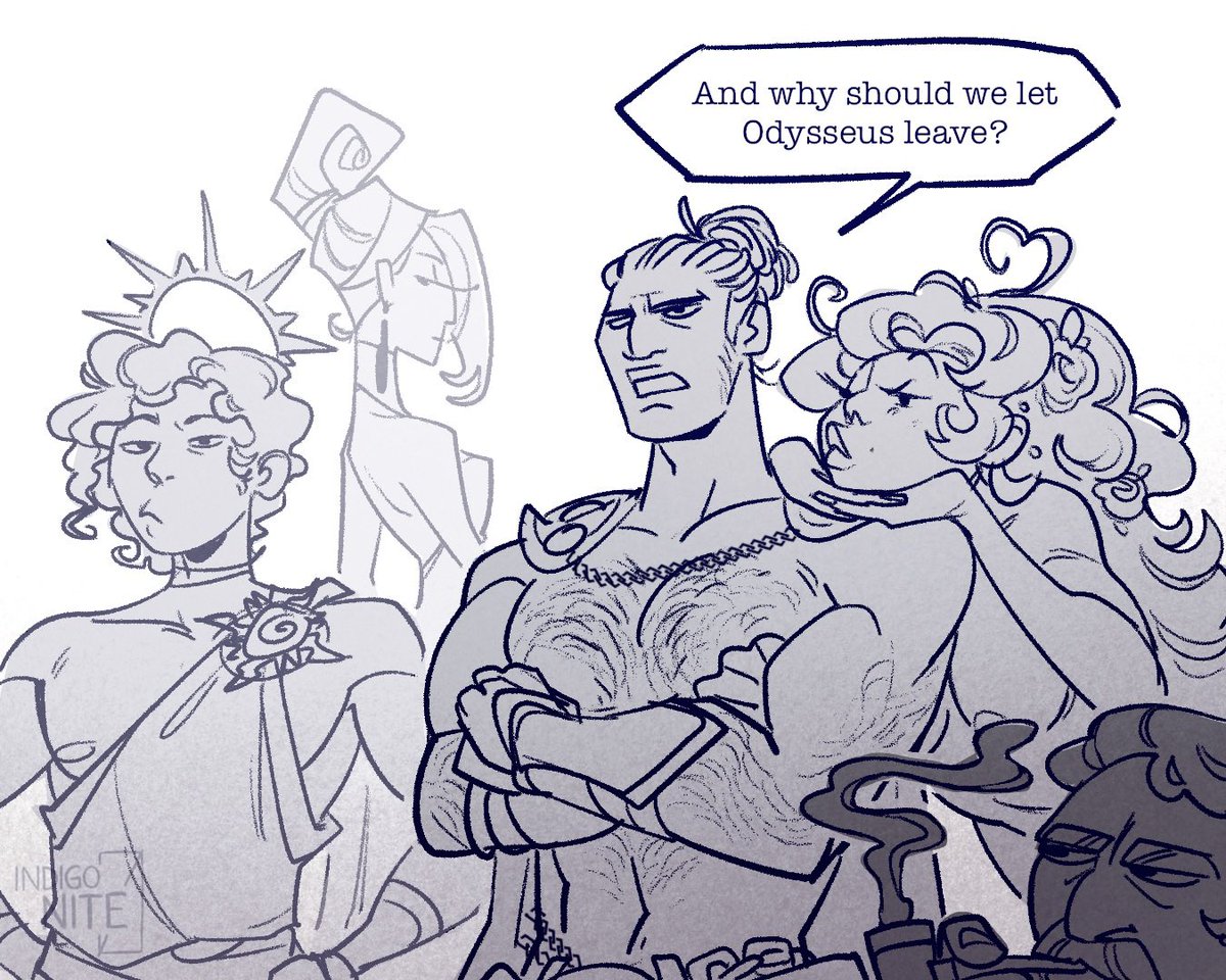 indigonite0's tweet image. Not even the gods can help you with that, brother
#epicthemusical