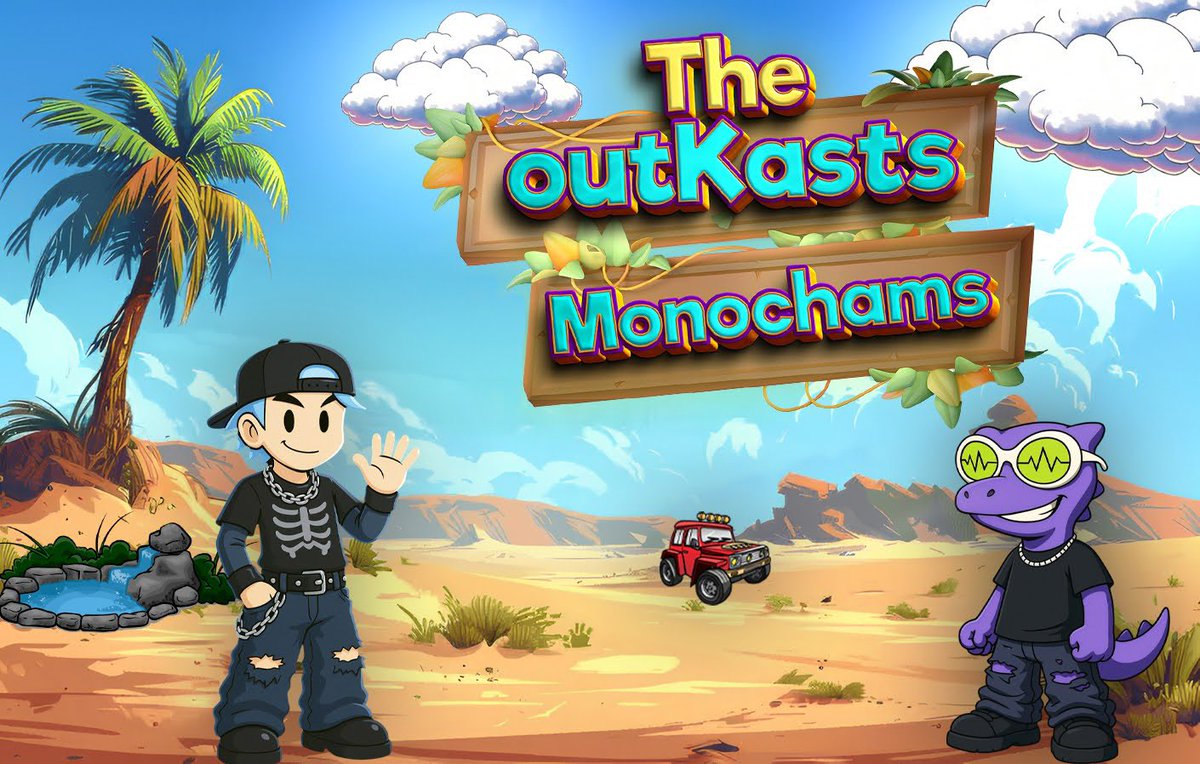 The outKasts x Monochams 🤝

We’re giving away 15 GTD spots for the outKasts main net collection!

How to join:
- Like &amp; repost 
- Follow 
<a href="/monochams/">Monochams (mainnet arc)</a> and @outkasts_y2k

- Comment your address / tag 3 friends 

Winners announced in 48 hours 🌐🦎

Good luck!