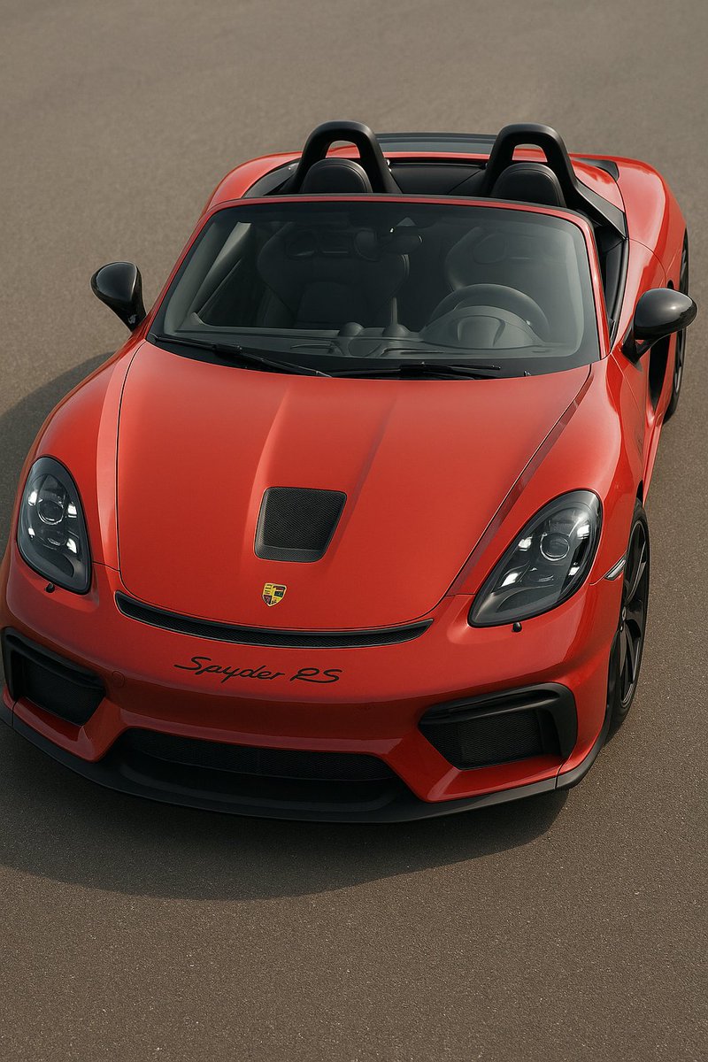 biddingforautos's tweet image. Drop the top, raise the revs.
The 2025 Porsche 718 Spyder RS screams to 9,000 RPM and still corners like it’s on rails.
#SpyderRS #PorschePerformance #ManualLife #TrackMachine #FlatSixForever #718RS #BidForAutos #cars #carsdaily #carlover