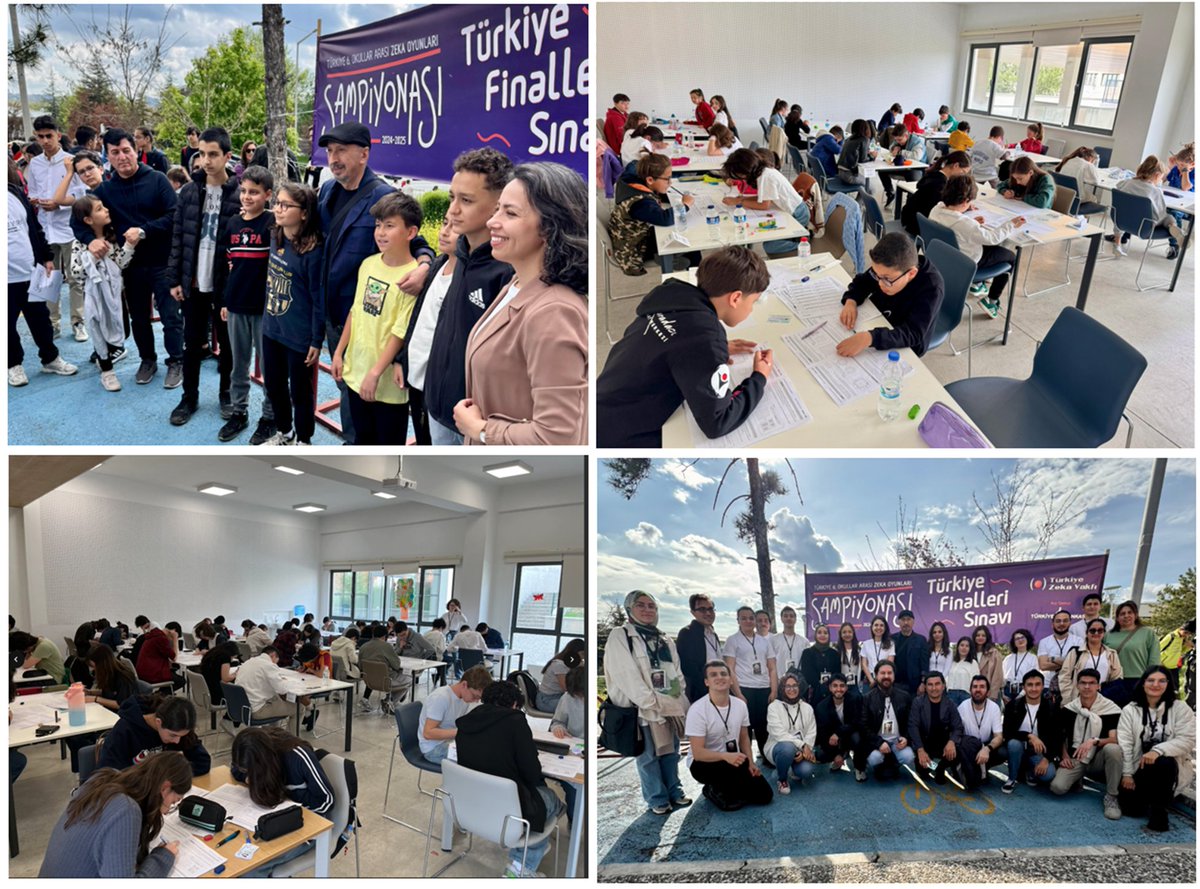 Türkiye 6. Okullar Arası Zeka Oyunları Şampiyonası’nın Türkiye Finalleri Sınavı'nda 600 okuldan yaklaşık 1800 öğrenci bölgelerini, illerini ve okullarını temsil ettiler. Şampiyonaya katılan tüm öğrencilerimizi kutluyor, sürece katkı sağlayan değerli öğretmenlerimize ve