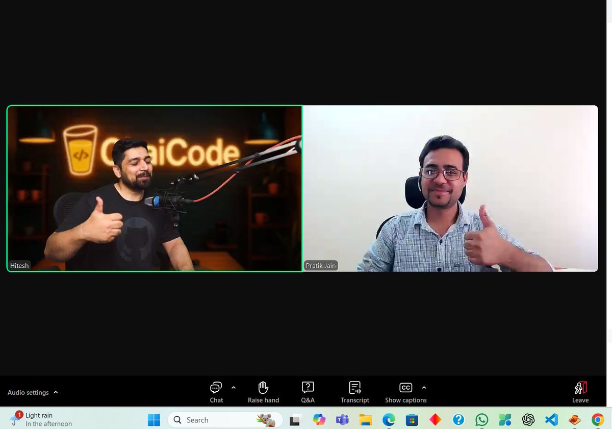 Aditya989746994's tweet image. It was an amazing start with @Hiteshdotcom DSA cohort.
This is my first blog is on why 100 lines of code are better than 2 lines of code.
…-lines-means-better-code.hashnode.dev/why-100-lines-… 
#blog #ChaiCode