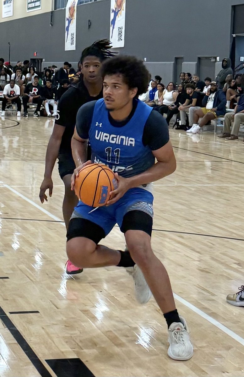 VA Havoc UA Rise and Miler School senior Jaylen Dyer attacks the rim.  Physical guard has a nice touch and is a threat from all areas.  An All State selection he helped lead Miller School to a state title.  #BigShots #RichmondRumble ⁦<a href="/BigShotsToday/">Hit The BIG SH🏀TS</a>⁩ ⁦<a href="/BigShotsGlobal/">BIG SH🏀TS</a>⁩