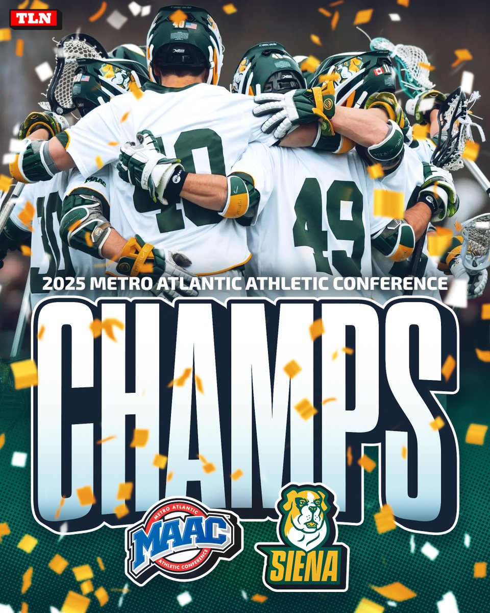 TLN 🥍 (@lacrossenetwork) on Twitter photo THE ELEVEN YEAR WAIT IS OVER 👏👏👏
<a href="/SienaLacrosse/">Siena Lacrosse</a> defeats Sacred Heart to secure their first MAAC Championship since 2014 — as well as a spot in the NCAA Tournament! ✅ THE ELEVEN YEAR WAIT IS OVER 👏👏👏
<a href="/SienaLacrosse/">Siena Lacrosse</a> defeats Sacred Heart to secure their first MAAC Championship since 2014 — as well as a spot in the NCAA Tournament! ✅
