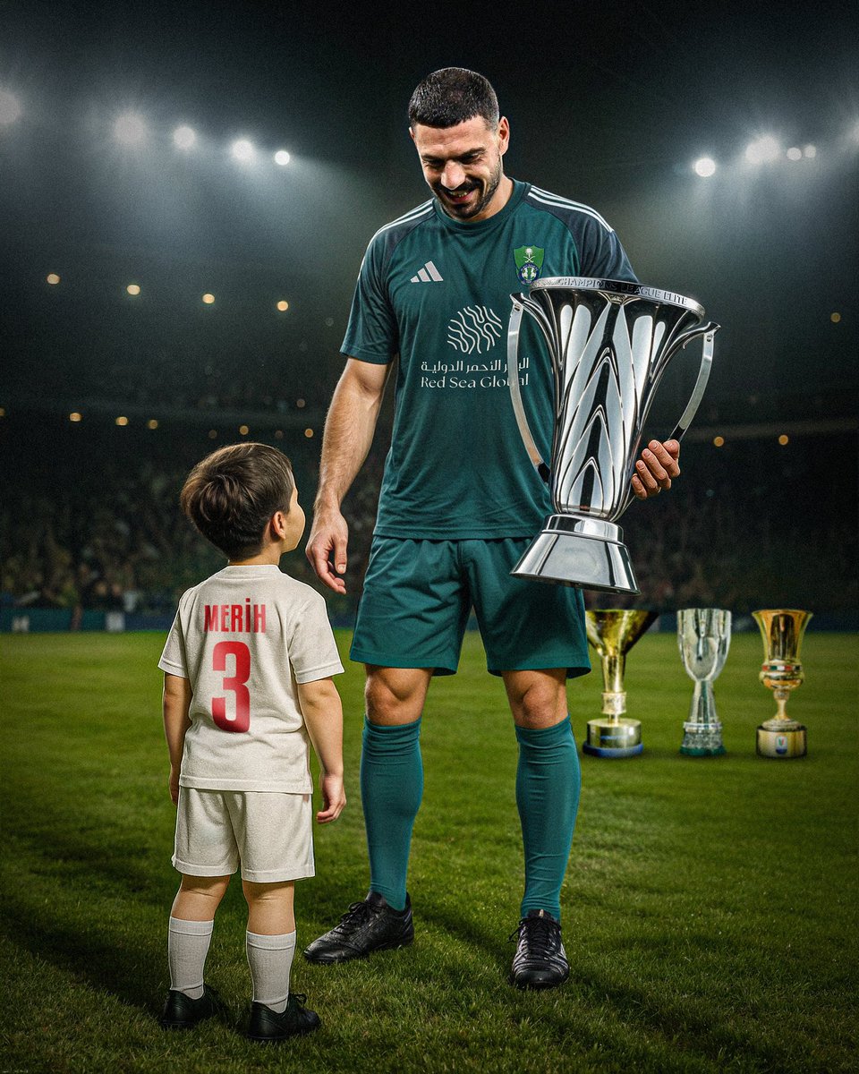 TeamDemiral's tweet image. The boy who dreamed… and the man who made it real.

Merih Demiral is an AFC Champions League Champion. To many more..🏆💚