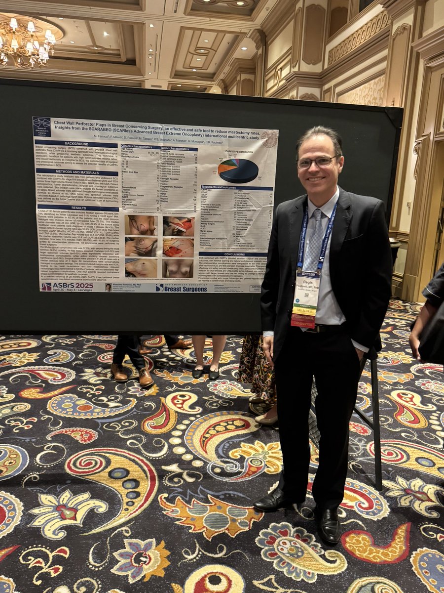 What an honor to speak at the ASBrS Congress in Las Vegas!
I reconnected with colleagues from around the world, worked alongside leaders in breast surgery, taught in the cadaveric oncoplastic course, presented 3 studies, and proudly represented Latin America. Truly grateful!