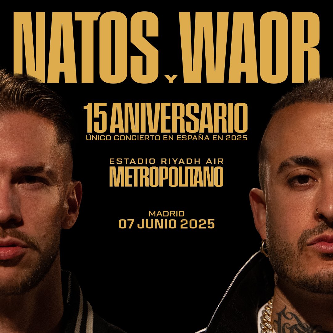 cardenasbiris's tweet photo. Vendo 2 entradas para NATOS y WAOR 
15 Aniversario
07 JUNIO 2025
Estadio Metropolitano https://t.co/Hhuu4V0ScP