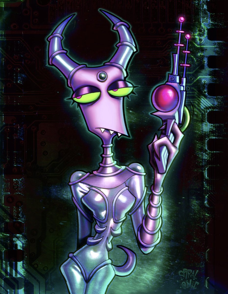 Spiraltonic's tweet image. Messing around with Tonicβs design a bit, wanted to make her look a little more βalienβ