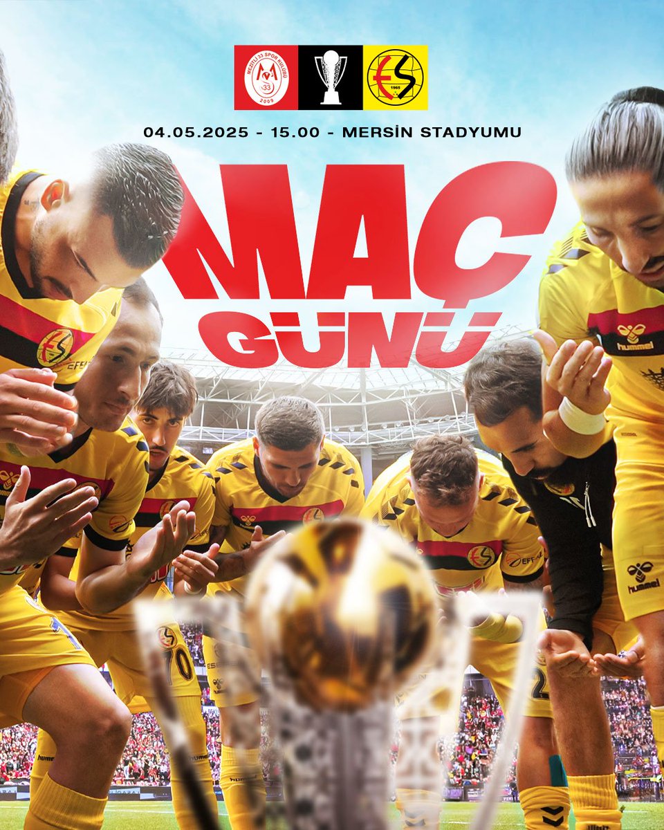 🆚 Mezitli 33 Spor
🗓 4 Mayıs Pazar // 15.00
🏟️ Mersin Stadyumu