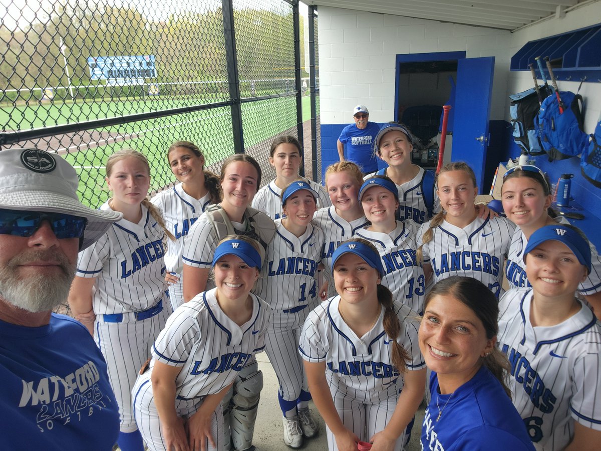 WTFDLANCERSOFTBALL (@wtfdlancersoft1) on Twitter photo Final: Waterford 5, Newtown 2
Lancers climb to 11-0 with win against Newtown (7-5). Brielle Kenney tossed a 4 hitter, 11 K's, and added a 3 R HR! Isabel Henry added a double and 2 RBI, and Paige Jessuck had 2 hits and scored 2 Runs!
<a href="/lancer_sports1/">Waterford Athletics</a>
<a href="/GameTimeCT/">GametimeCT</a>
<a href="/GoECCAthletics/">ECC Athletics</a> Final: Waterford 5, Newtown 2
Lancers climb to 11-0 with win against Newtown (7-5). Brielle Kenney tossed a 4 hitter, 11 K's, and added a 3 R HR! Isabel Henry added a double and 2 RBI, and Paige Jessuck had 2 hits and scored 2 Runs!
<a href="/lancer_sports1/">Waterford Athletics</a>
<a href="/GameTimeCT/">GametimeCT</a>
<a href="/GoECCAthletics/">ECC Athletics</a>