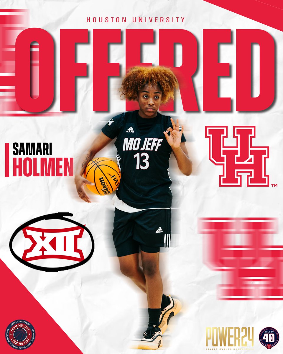 Team Moriah Jefferson (@teammojeff) on Twitter photo Top 2027 PG Samari Holmen <a href="/SamariHolmen/">๐ข๐ช๐ถ๐ช๐ป๐ฒ ๐๐ธ๐ต๐ถ๐ฎ๐ท 2027</a> (Duncanville HS) earns a BIG12 offer from the University of Houston! <a href="/UHCougarWBB/">Houston Women's Basketball</a>
Congrats CeeCee! ๐๐ฅ๐ฅ๐โญ๏ธ๐
<a href="/Coach_MarcWill/">Coach Marcus</a> <a href="/AmboreeRob/">Rob Amboree</a> <a href="/walshjordan1/">Walsh Jordan</a>
<a href="/bballjkey/">Jason Key</a> <a href="/ShaneLaflin/">Shane Laflin</a> <a href="/KPannell71/">โKPโ</a>
#TeamMoJeff #BeUndeniable #EEHH Top 2027 PG Samari Holmen <a href="/SamariHolmen/">๐ข๐ช๐ถ๐ช๐ป๐ฒ ๐๐ธ๐ต๐ถ๐ฎ๐ท 2027</a> (Duncanville HS) earns a BIG12 offer from the University of Houston! <a href="/UHCougarWBB/">Houston Women's Basketball</a>
Congrats CeeCee! ๐๐ฅ๐ฅ๐โญ๏ธ๐
<a href="/Coach_MarcWill/">Coach Marcus</a> <a href="/AmboreeRob/">Rob Amboree</a> <a href="/walshjordan1/">Walsh Jordan</a>
<a href="/bballjkey/">Jason Key</a> <a href="/ShaneLaflin/">Shane Laflin</a> <a href="/KPannell71/">โKPโ</a>
#TeamMoJeff #BeUndeniable #EEHH