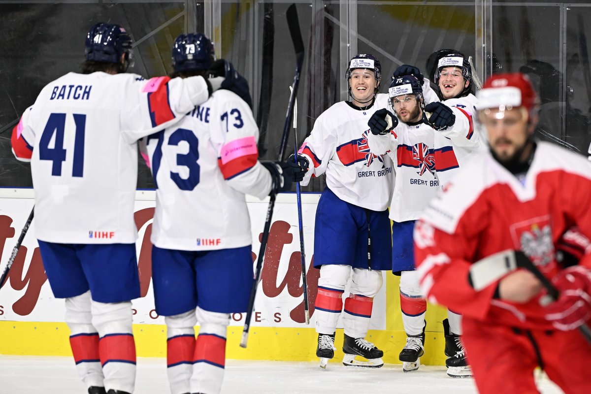 🇬🇧🥇 Great Britain secured the goal medal and promotion to the 2026 World Championship in Switzerland with a 3-0 victory over Poland.

📰 Report ➡️ tinyurl.com/4cv6zrnn
ℹ️ Stats ➡️ tinyurl.com/5dt36nn9