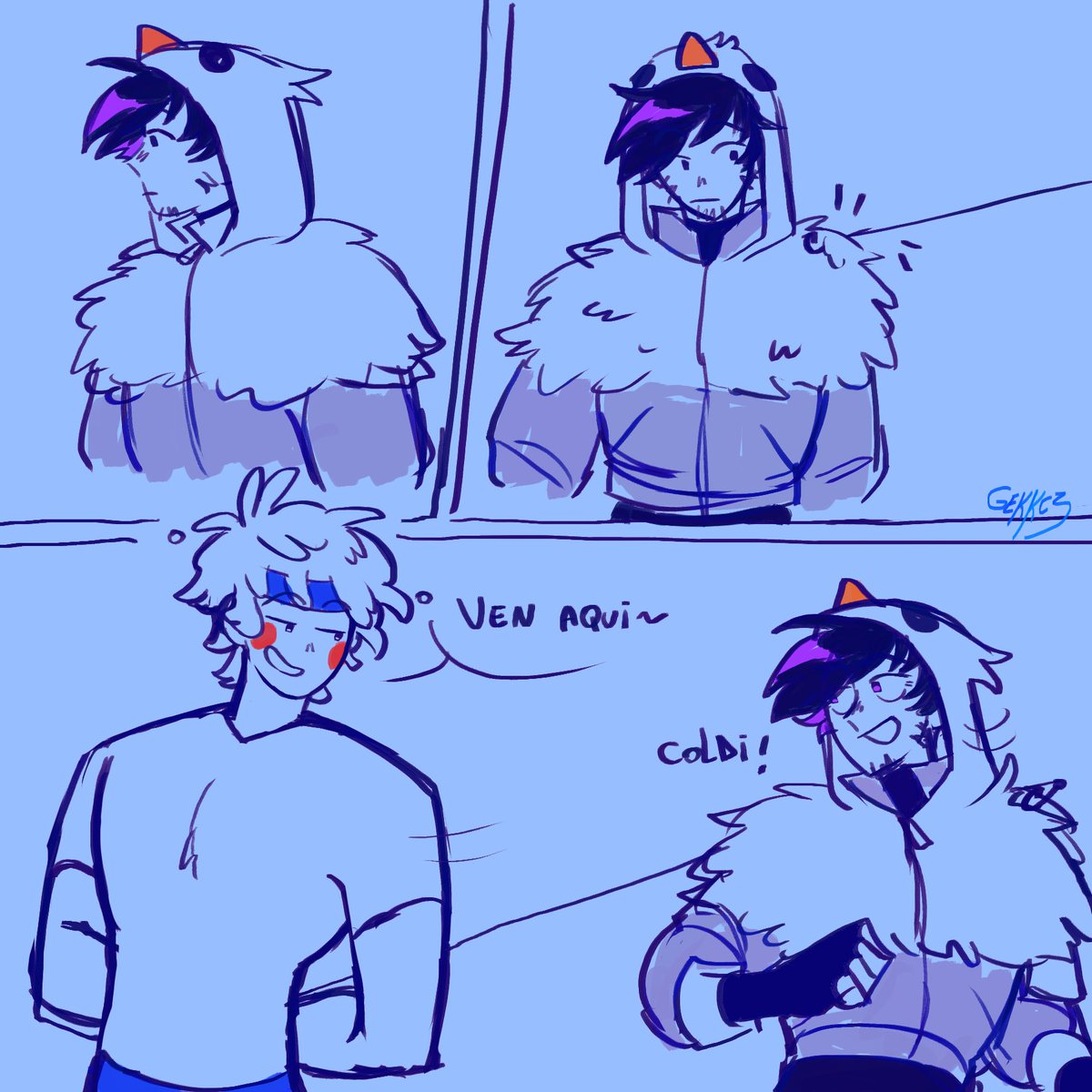Gekkc3's tweet photo. 1/2 🧊💙💜🐧 (la skin y la cadena de C se fueron de sabático)
#duxoldi #duxified https://t.co/E8dloYRllV