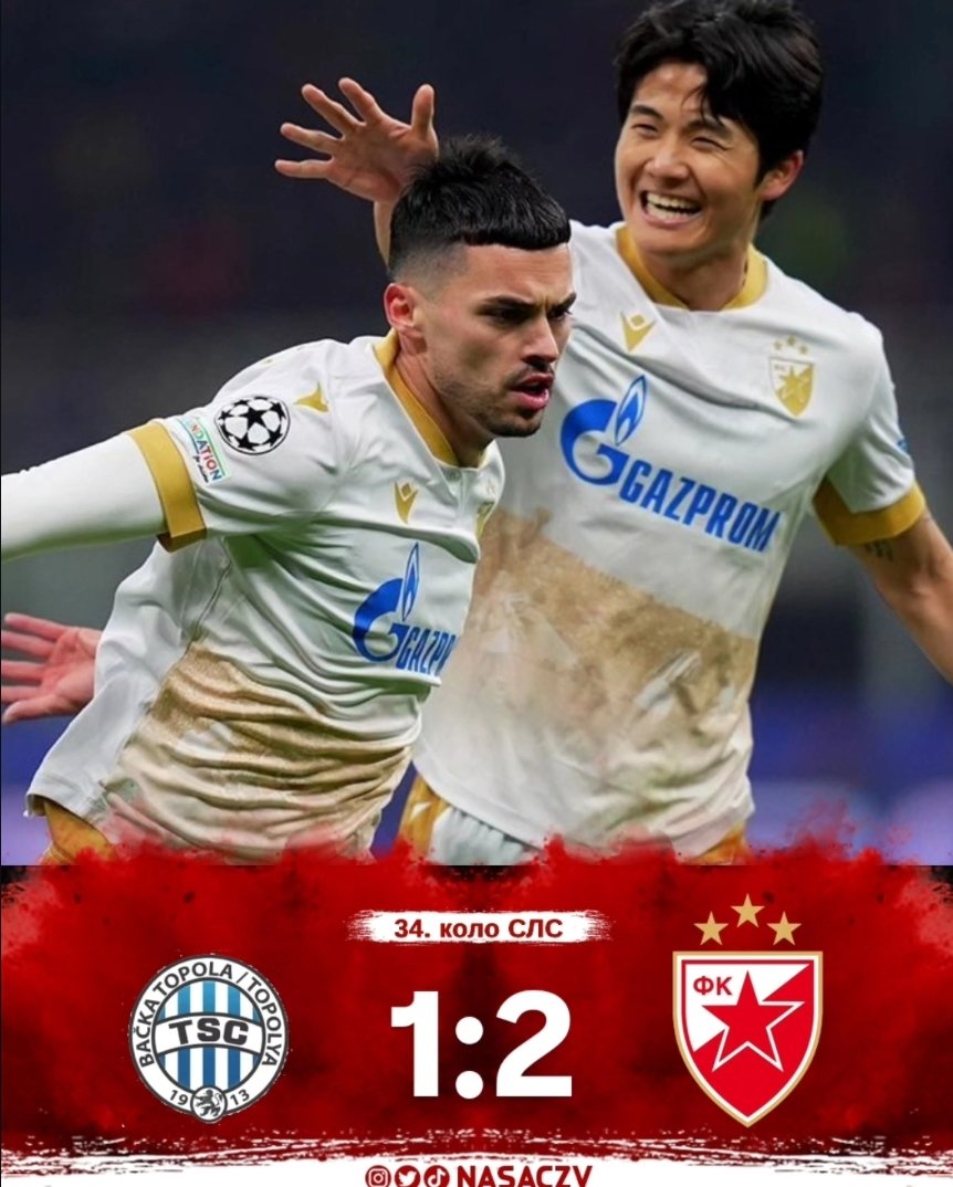 Велика победа у Бачкој Тополи 🔥🔴⚪