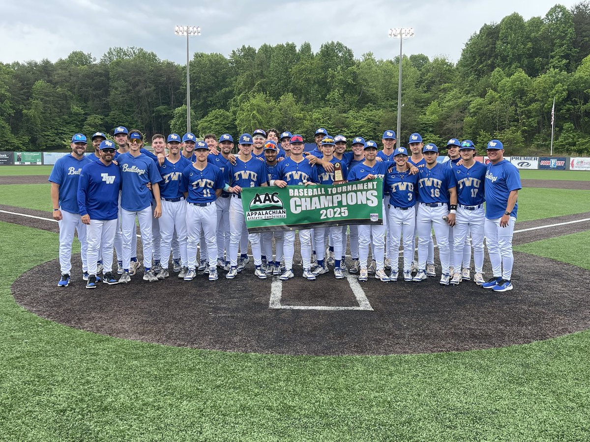 TWU Bulldogs (@twbulldogs) on Twitter photo The 2025 <a href="/WinWonTech/">WinWon</a> <a href="/AACsports/">AAC Sports</a> Baseball Tournament Championsβ¦. <a href="/TWU_Baseball/">Tennessee Wesleyan Baseball</a>!
<a href="/DPASports/">Daily Post-Athenian Sports</a> The 2025 <a href="/WinWonTech/">WinWon</a> <a href="/AACsports/">AAC Sports</a> Baseball Tournament Championsβ¦. <a href="/TWU_Baseball/">Tennessee Wesleyan Baseball</a>!
<a href="/DPASports/">Daily Post-Athenian Sports</a>