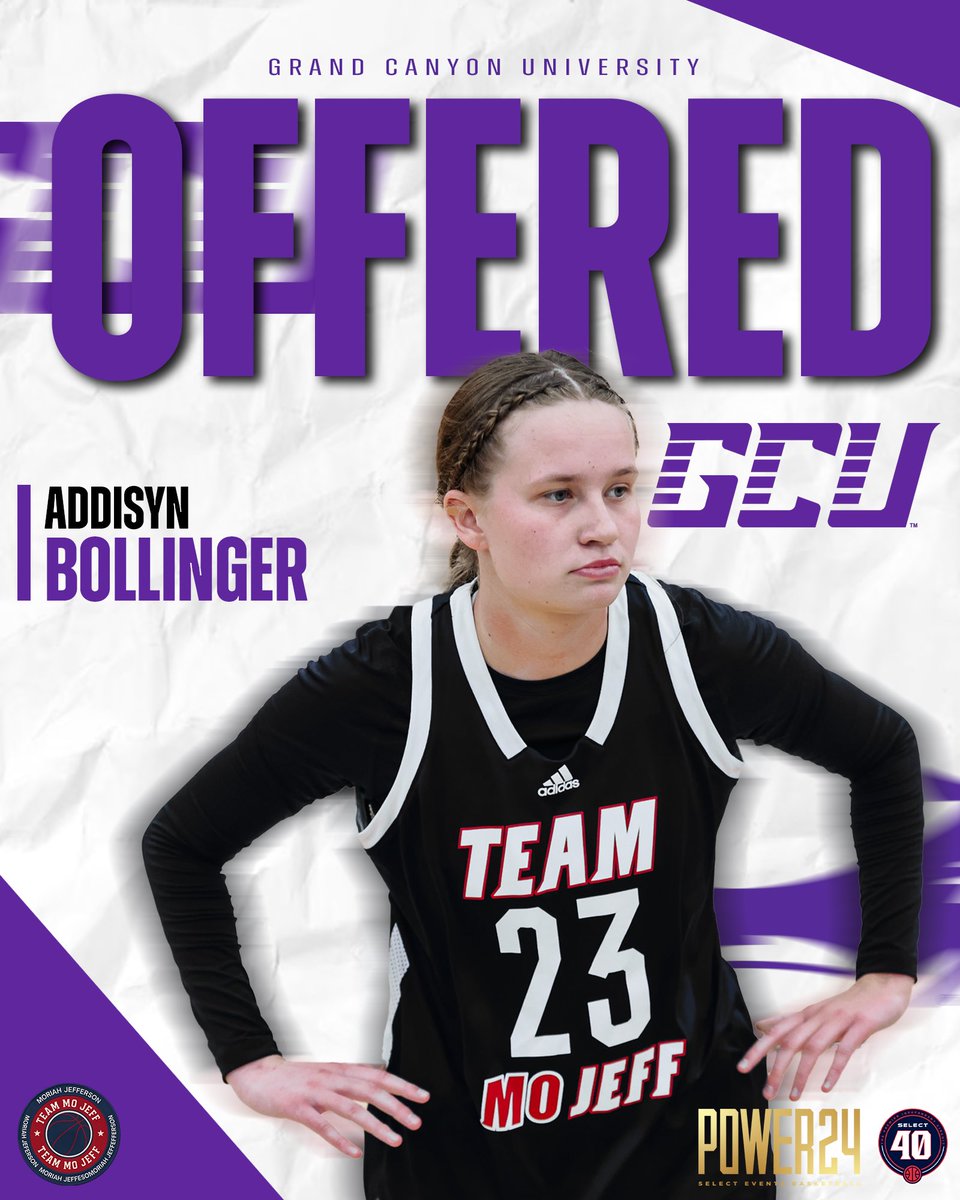 Team Moriah Jefferson (@teammojeff) on Twitter photo 2026 6โ0 G Addisyn Bollinger (<a href="/AddiBollinger23/">Addisyn Bollinger</a> ) earns an offer from new head coach <a href="/CoachGandy/">Winston Gandy</a> & <a href="/GCU_WBB/">GCU Women's Basketball</a> ! <a href="/TezDumars/">Tez Dumars</a>
Congrats Addi! ๐ฅ๐๐ฅ๐๐๐
<a href="/Coach_MarcWill/">Coach Marcus</a> <a href="/walshjordan1/">Walsh Jordan</a> <a href="/Coachdomo_24/">Dominique Hamilton</a> <a href="/bballjkey/">Jason Key</a> <a href="/ShaneLaflin/">Shane Laflin</a>
#TeamMoJeffP24 #BeUndeniable #EEHH 2026 6โ0 G Addisyn Bollinger (<a href="/AddiBollinger23/">Addisyn Bollinger</a> ) earns an offer from new head coach <a href="/CoachGandy/">Winston Gandy</a> & <a href="/GCU_WBB/">GCU Women's Basketball</a> ! <a href="/TezDumars/">Tez Dumars</a>
Congrats Addi! ๐ฅ๐๐ฅ๐๐๐
<a href="/Coach_MarcWill/">Coach Marcus</a> <a href="/walshjordan1/">Walsh Jordan</a> <a href="/Coachdomo_24/">Dominique Hamilton</a> <a href="/bballjkey/">Jason Key</a> <a href="/ShaneLaflin/">Shane Laflin</a>
#TeamMoJeffP24 #BeUndeniable #EEHH
