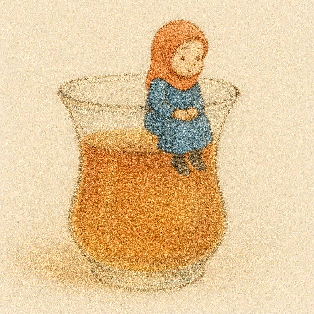 “Çayın demi neyse, kalbin sabrı da odur... Bekle, güzel olan mutlaka gelir.”