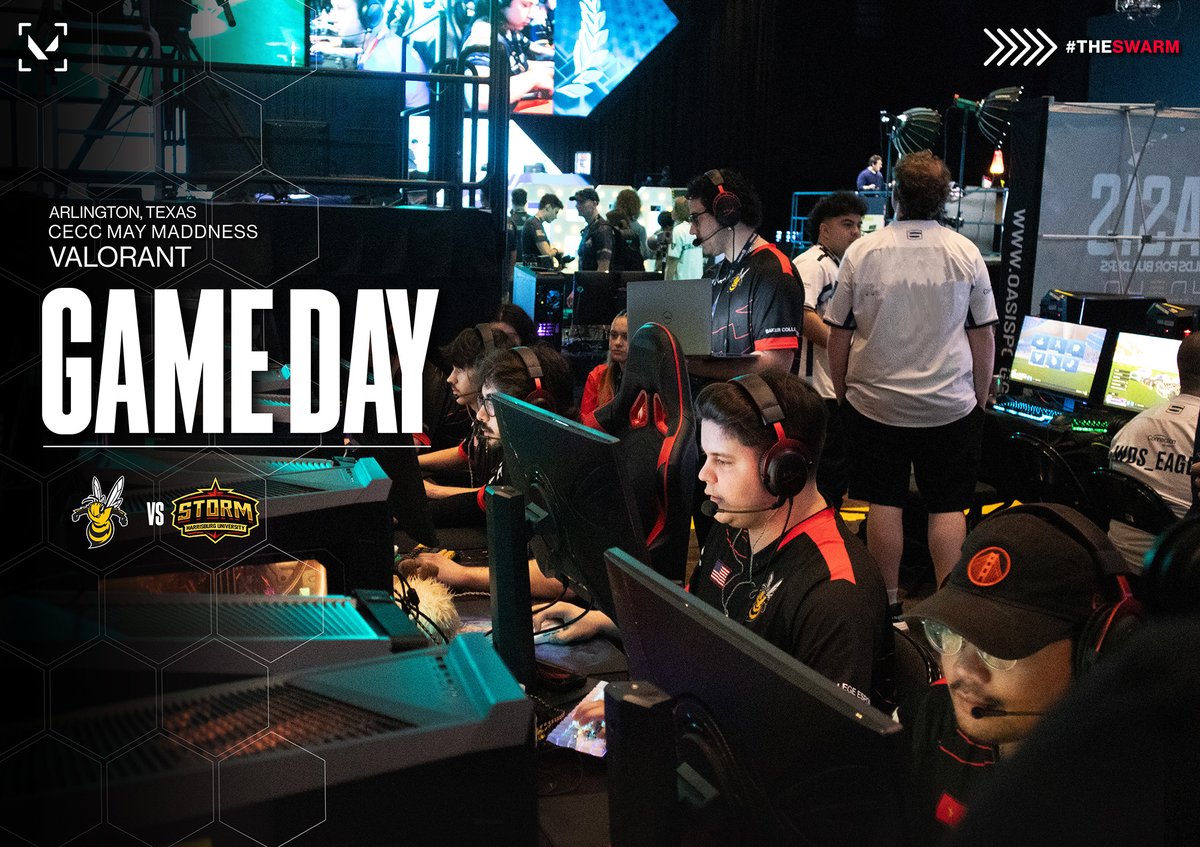 Baker College Esports (@bakeresports) on Twitter photo Into the eye of the storm ๐ฉ๏ธ
#SwarmVAL takes on <a href="/HUStormEsports/">HU Stormโก๏ธ</a> in the Round of 12! Into the eye of the storm ๐ฉ๏ธ
#SwarmVAL takes on <a href="/HUStormEsports/">HU Stormโก๏ธ</a> in the Round of 12!
