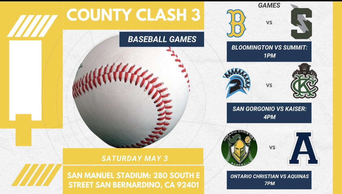 Citrus Valley HS Baseball (@cvbhawkbaseball) on Twitter photo Thanks to student Matthew Grair for creating this flyer for #CountyClash3 #hsbaseball <a href="/IE_Varsity/">IE Varsity</a> <a href="/IESportsNet/">IE Sports Net on FOX Sports Radio🎙</a> <a href="/IE_Baseball_HQ/">Inland Empire Baseball Headquarters</a> <a href="/66ersBaseball/">Inland Empire 66ers</a> <a href="/Bernie_IE66ers/">Bernie</a> <a href="/PrepDawg2/">John Murphy</a> <a href="/PrepBaseballCA/">PREP BASEBALL CALIFORNIA</a> <a href="/SportswithPep/">Pep Fernandez</a> Thanks to student Matthew Grair for creating this flyer for #CountyClash3 #hsbaseball <a href="/IE_Varsity/">IE Varsity</a> <a href="/IESportsNet/">IE Sports Net on FOX Sports Radio🎙</a> <a href="/IE_Baseball_HQ/">Inland Empire Baseball Headquarters</a> <a href="/66ersBaseball/">Inland Empire 66ers</a> <a href="/Bernie_IE66ers/">Bernie</a> <a href="/PrepDawg2/">John Murphy</a> <a href="/PrepBaseballCA/">PREP BASEBALL CALIFORNIA</a> <a href="/SportswithPep/">Pep Fernandez</a>