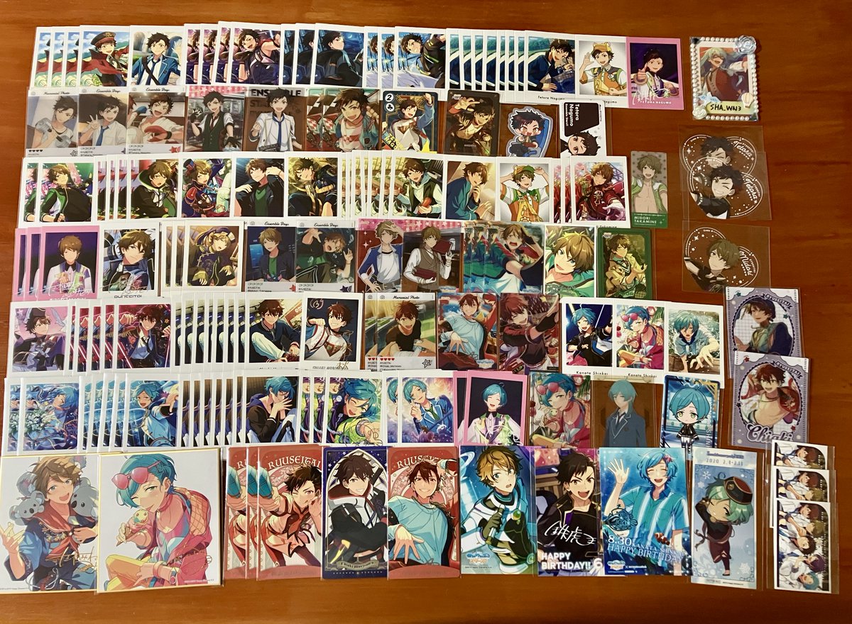 SHA_WN3's tweet photo. 【交換譲渡】あんスタ ぱしゃっつ クリアカード 周年 バーブロ デコステ 色紙 ぴくりあ アルカナ
【譲】英智 桃李 弓弦 北斗 スバル 真 真緒 鉄虎 翠 千秋 奏汰 一彩 藍良 マヨイ 巽
【求】
同異種：渉 忍 日和 アドニス 夏目 他
固定ポスト参照

5/5池袋手渡し＞郵送
→他募集あります https://t.co/zRz2SKzJ19