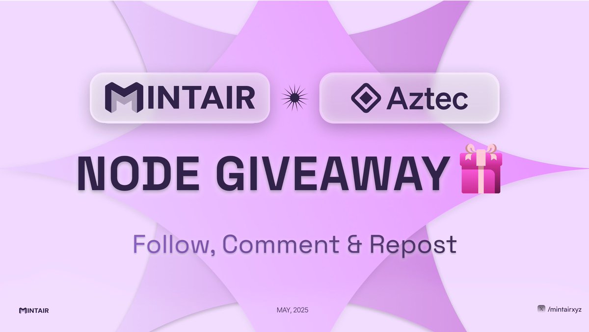 Mintair | One Click Infra tweet media
